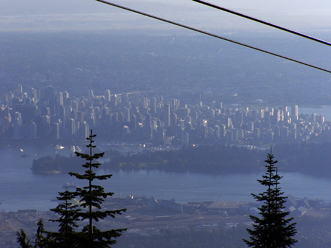View of Downtown from the top of Grouse