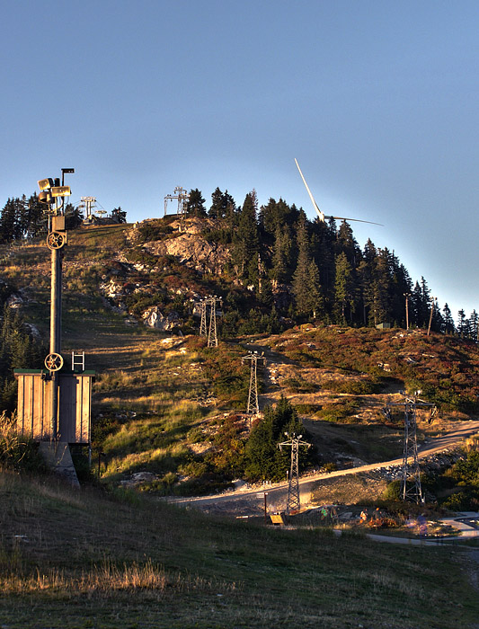 HDR photo of the Grouse wind tower