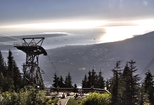 View from the top of Grouse Mountain