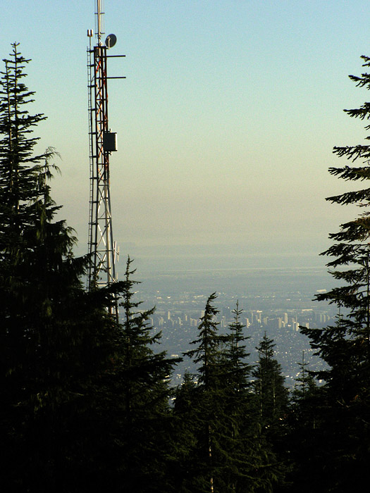 Radio tower on top of Grouse Mountain