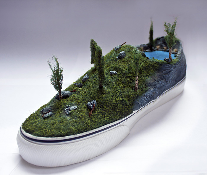Vans, B.C. shoe for From The Ground Up, an art show in Revelstoke
