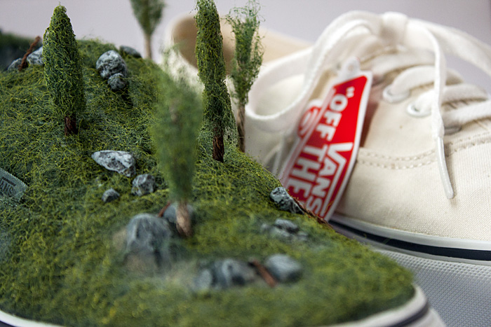 Vans, B.C. shoe for From The Ground Up, an art show in Revelstoke