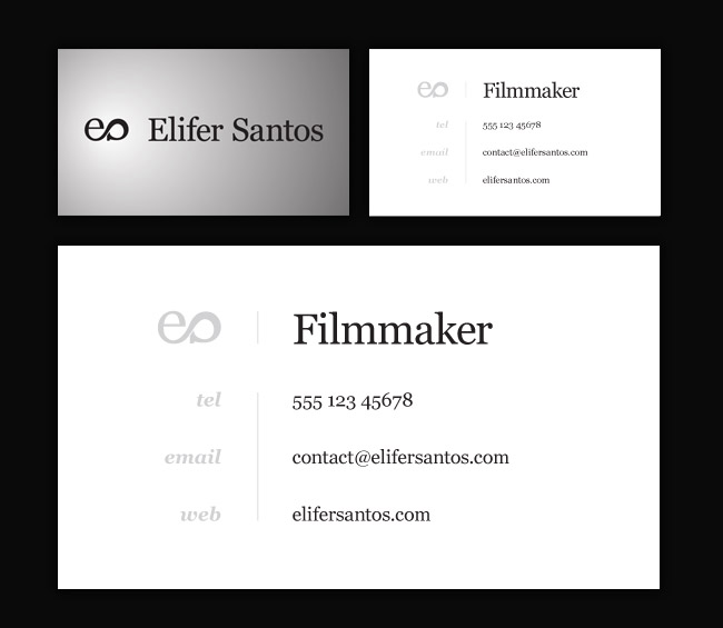 Elifer Santos business card