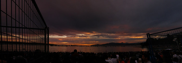 English Bay panorama at sunset