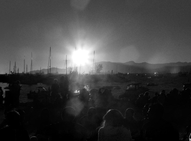 Sunset at the entrance to False Creek in Vancouver