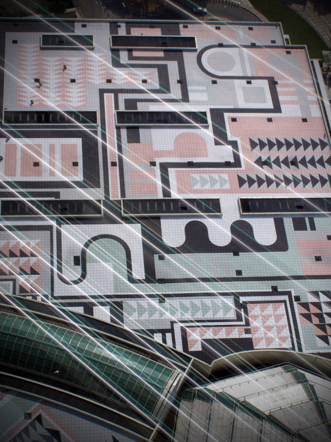 Impressive mosaic seen from the Petronas Towers Skybridge