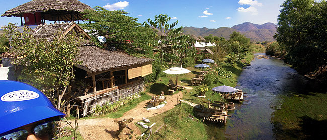 River resort panorama