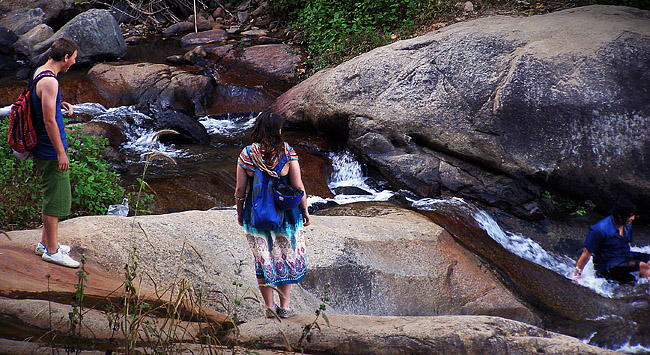 Natural waterslides