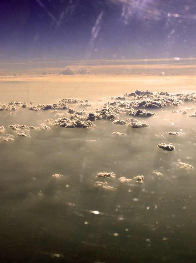 Clouds on the flight into Cambodia