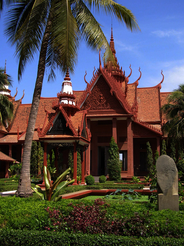 Cambodian National Museum's courtyard