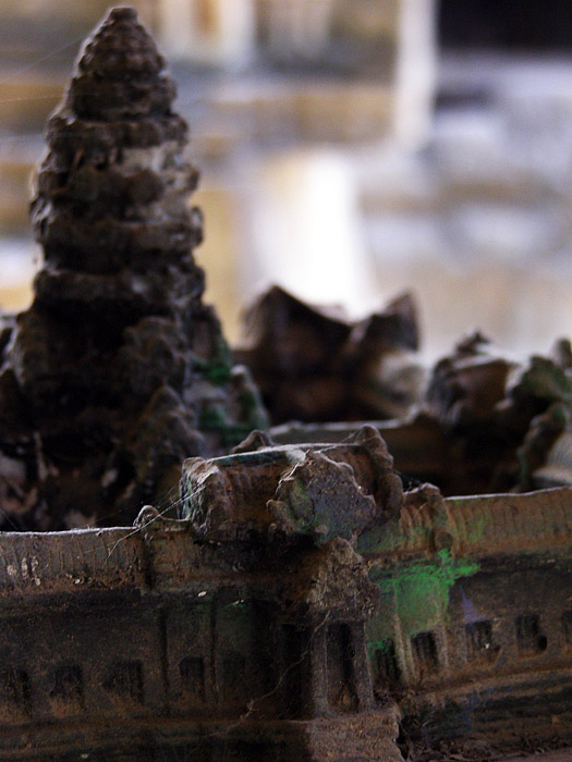 Close-up of Angkor Wat miniature