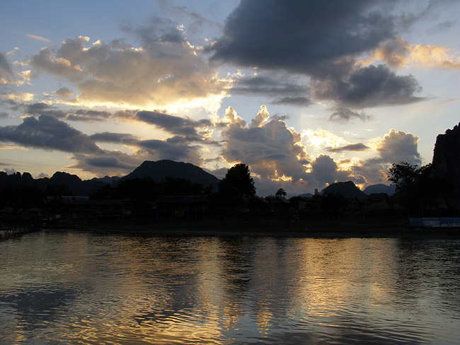 Sunset in Vang Vieng