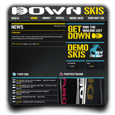 Down Skis website